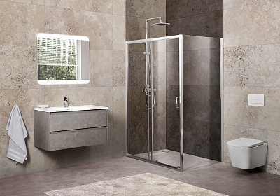 ДУШЕВОЙ УГОЛОК BELBAGNO UNIQUE-AH-1 100/115-90-C-Cr
