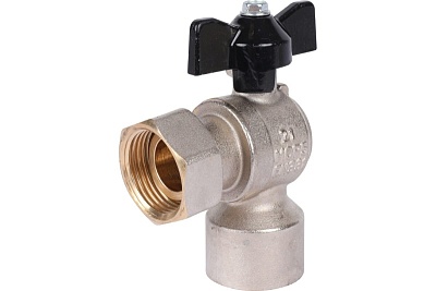 Кран шар. с нак. гайкой угл. баб. ВР 3/4x3/4 (SVB-1010-000020) STOUT