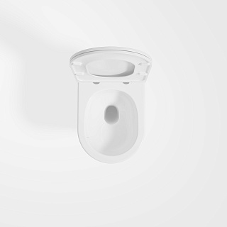 Унитаз подвесной безободковый Vincea "Vito" TORNADO белый .сиденье slim м/л  VT1-23T