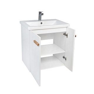 Комплект мебели 70 "Мюнхен-70" подвесная 2 двери белый VIANT (ум.Como-70)