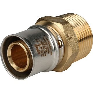 Переходник с наружной резьбой 1"х26 для металлопластиковых труб прессовой SFP-0001-000126 STOUT