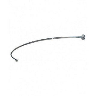 Карниз для ванной нержавейка Дуга 1,25м х 1,25м