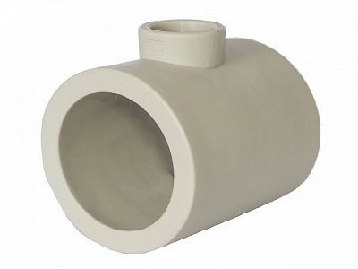 Тройник редуцир. 110*63*110 серый (1/2) ПРО АКВА (PA14596РG)