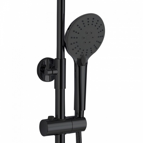 Душ.система Haiba HB24814-7 латунь черный с гиг.душем