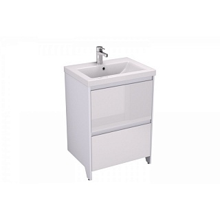 Комплект мебели 70 "KLAUFS-70" подвесная белая 2 ящикa VELVEX (ум.COMO-70)