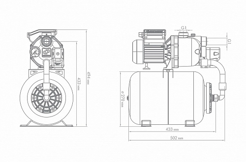 Насосная станция "Джамбо" 60/35П-24