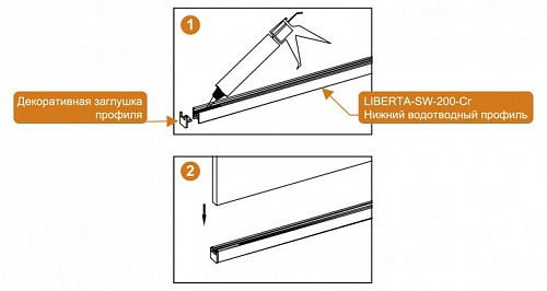 ДУШЕВАЯ ПЕРЕГОРОДКА CEZARES LIBERTA-L-1 100-C-Cr