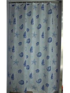 Штора д/ванной комнаты 180*180 "Серые разводы" полиэстер без колец (01-93)