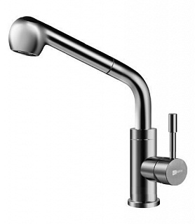 Смеситель д/кухни "EXPERT" (5076S) 35 мм. с вытягивающимся изливом  LEMARK 