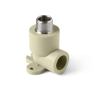 Колено наст.20*1/2 нар.рез. серый (10/120) ПРО АКВА (PA28108PG)