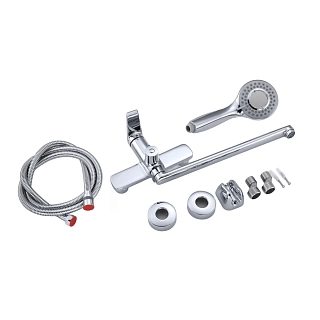 Смеситель д/ванны "NARA" (NAR-1015CR) длинный излив TOKITO
