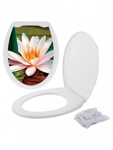 Сиденье д/унитаза FOR-LID18 пластик. ЛОТОС
