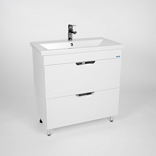 Комплект мебели 80 "Лима-80" напольная 2 ящ. белая VIANT (ум.COMO-80) 