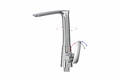 Смеситель д/кухни "Fuji" (FUJ-1013) высокий излив TOKITO АКЦИЯ  снято с производства