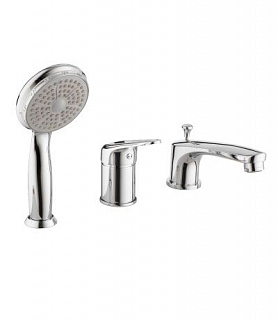 Смеситель врезной на борт ванны 3 отверстия "LUNA" (4145С) 40 мм. LEMARK снят с производства  ВЫГОДА!!