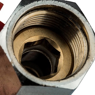 Кран шар. мини, муфта/резьба 3/8" SVB-0022-000010 STOUT