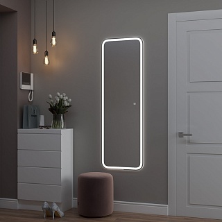 Зеркало 45,5 "Loren Led" c LED подсветкой (сенсор на зеркале) 455х1350 Континент