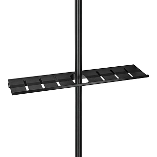 BRIMIX Душ.система из алюминия ЧЕРНАЯ с полочкой (81725)