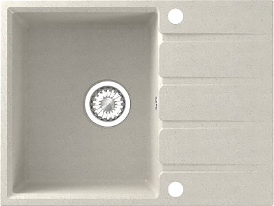 Мойка гранит FOSTO КМ 65-49 "Геба" (метель200)  с сифоном