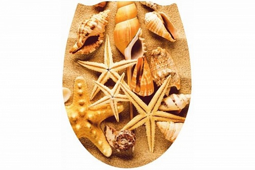 Сиденье д/унитаза FOR-LID04 пластик. РАКУШКА