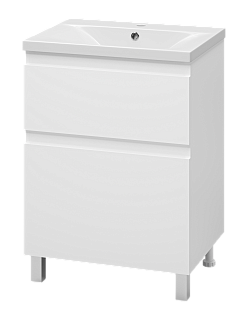 Комплект мебели 60 "Лаки-60" напольная 2 ящ. белый MISTY (ум.Royce Abby-60)