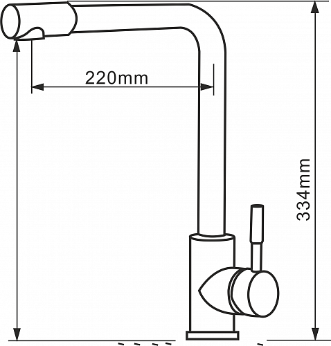 Смес. д/кухни  MELANA нерж. ф35 (8107)