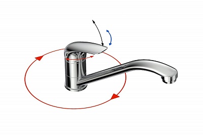 Смеситель д/кухни "Kitto" (KIT-1012) поворотный излив TOKITO снято с производства!