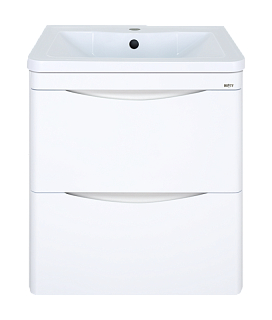 Комплект мебели 60 "Атлантик-60"  подвесная 2 ящ. глянцевая эмаль MISTY (ум.Аллегро-60)