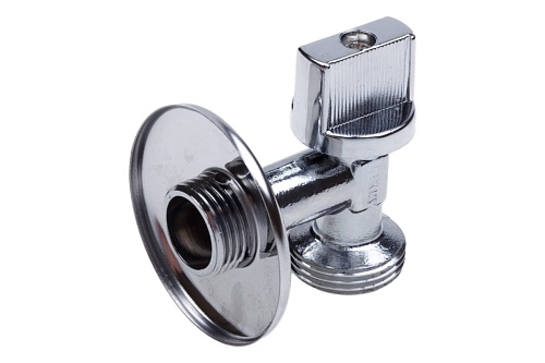 Кран угловой 1/2х3/4"  для СМ хром  AQUALINK