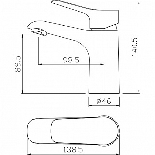 Смеситель д/умывальника SELENA картридж d35 3504 ARGO 41972  