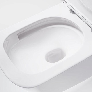 Унитаз подвесной безободковый Vincea "Demi" TORNADO белый .сиденье slim м/л  VT1-55T