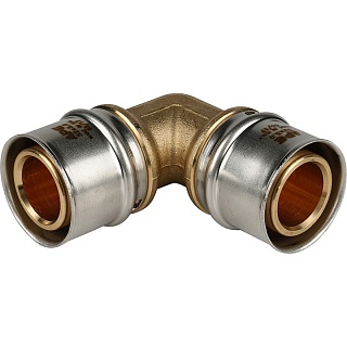 Угольник  90° 32х32 для металлопластиковых труб прессовой SFP-0009-003232 STOUT