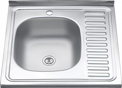 Мойка нерж накладная  MELANA 60*50  0.6/160 левая (15) 173L