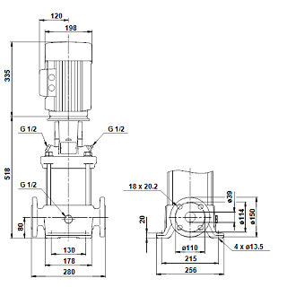 Насос CR 10-7 (3 кВт, 3х400V) 96501216