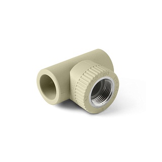 Тройник 32*1"вн.рез. серый (10/50) ПРО АКВА (PA24018РG)