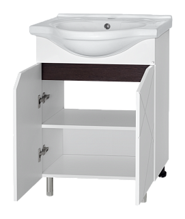 Комплект мебели 60 "Грани-60" напольная 2 дв. MISTY (ум.Соната Экокерама,60-0112) СНЯТ С ПРОИЗВОДСТВА