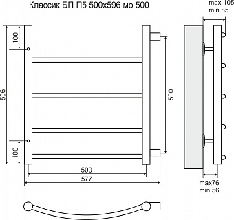  500596 5 / / 500 ""   (RAL 9016) TERMINUS   .