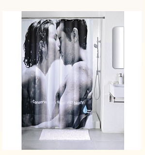 Штора для ванной комнаты, IDDIS, 200*180 см, полиэстер, Romance, SCID160P