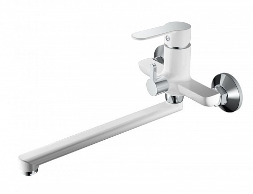 Смеситель д/ванны Haiba HB22557-8 белый/хром