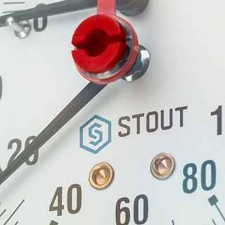 Манометр 0...10 bar, Dn80 1/2" радиал. (SIM-0010-801015) STOUT