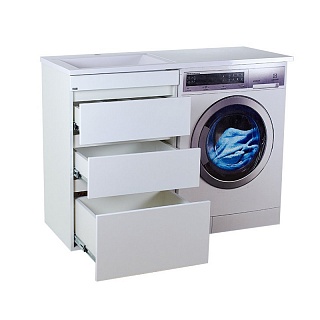 Комплект мебели 55 "Фостер,55" под стир. машинку напольная прямая правая MISTY (ум.Гавана,120)