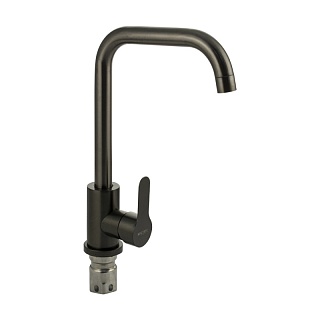 MAGNUS Смеситель д/кухни, П-образный излив, ГРАФИТ нерж. ст. марка 304, код: 9302