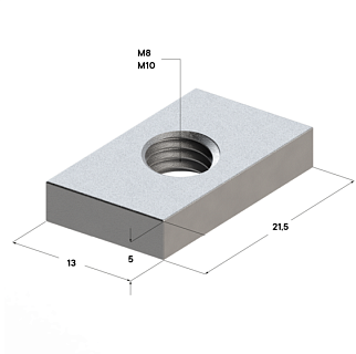 Гайка профиля TN 28 4F  M10 (900/100шт/кор) (09108004)