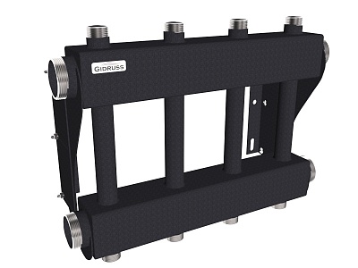 Модульный коллектор MK-250-4DU Pmax=250 кВт (G 2", 2 вверх, 2 вниз 1") ст. 09Г2С