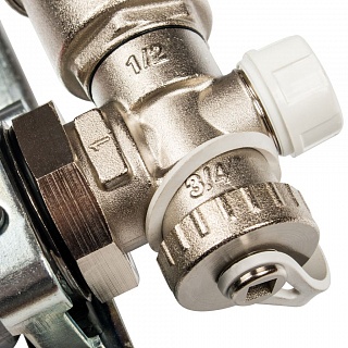 Коллектор 8-вых. нерж.ст. с кранами, терм., воздухоотв.. (SMS 0912 000008) STOUT 