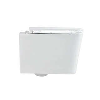 Унитаз подвесной безободковый Vincea "Q-line" TORNADO белый .сиденье slim м/л  VT1-12T ВЫГОДА!!