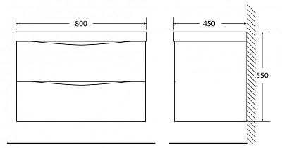   80 "MARINO" MARINO-800-2C-SO-BL-P  2. BelBagno (.BB800/450-LV-MR-AST)