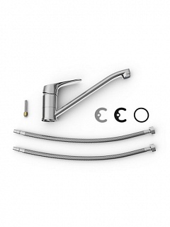 Смеситель д/кухни "Takase" (TAK-1012) поворотный излив TOKITO