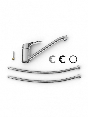 Смеситель д/кухни "Takase" (TAK-1012) поворотный излив TOKITO