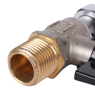 Кран шар. с нак. гайкой прямой баб. НР 1/2x1/2  (SVB-1009-000015) STOUT